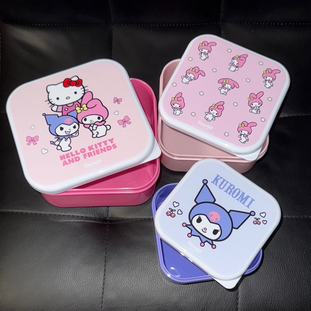 Hello Kitty Pink Lunch Box Set